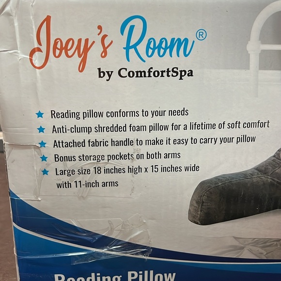Joeys Room by ComfortSpa Reading Pillow - Picture 2 of 13